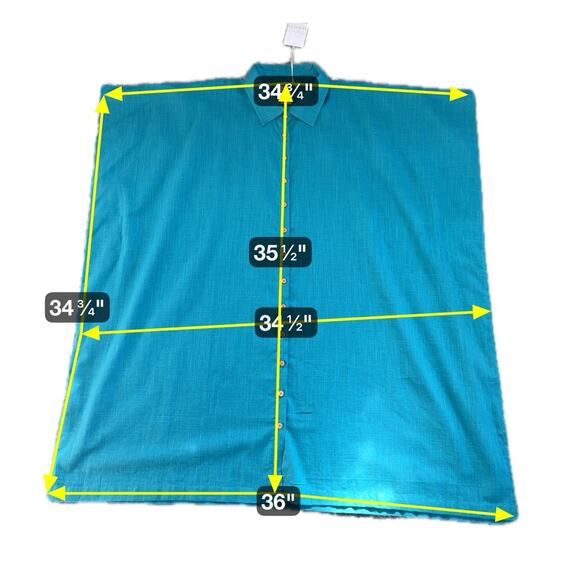 NWT Sunsets AVALON TEAL Shore Thing Tunic Swim‎ Cover-up, US Large/X-Large NEW - Picture 11 of 11